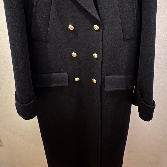 Sandro Long double-breasted coat (100% wool) - Picture 7 of 7